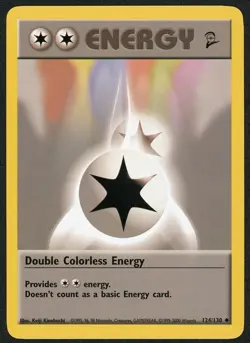 Pokemon Base Set 2 Double Colorless Energy 124/130 - Image 1