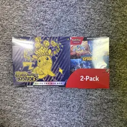 New Sealed Pokemon Surging Sparks Elite Trainer Box Booster Box Costco Bundle - Image 1