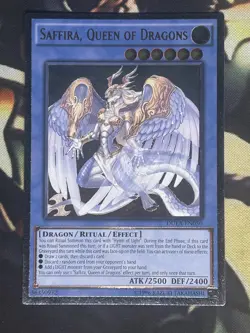 Yugioh: Saffira, Queen Of Dragons - DUEA-EN050 - Ultimate Rare - Unlimited - NM - Image 1