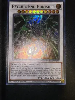 Yugioh! TCG Psychic End Punisher NM RA02-EN032 Super Rare - Image 1