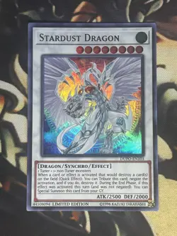 Yugioh: Stardust Dragon - DUPO-EN103 - Limited Edition - Ultra Rare - Near Mint - Image 1