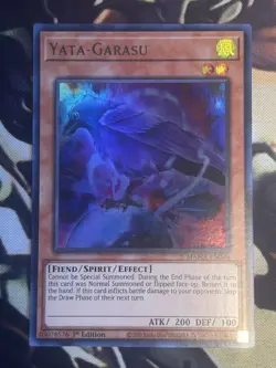 Yugioh: Yata-Garasu - 1st Edition Ultra Rare **ICONIC CARD** Holo - Near Mint - Image 1