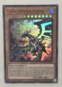 Chaos Dragon Levianeer DUOV-EN058 Ultra Rare 1st Edition Yugioh TCG NM/M - Image 1