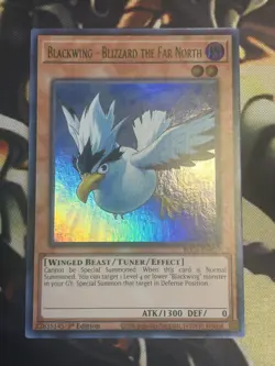 Yugioh: Blackwing - Blizzard The Far North - BLCR-EN059 - Ultra Rare - 1st Ed NM - Image 1