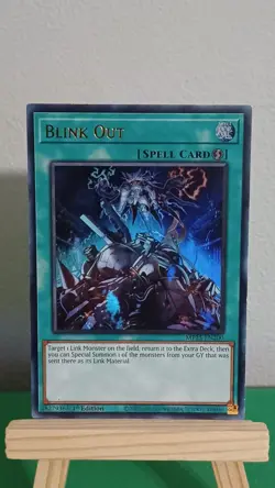 2025 Yugioh Blink Out Spell Card MP25-EN200 Ultra Rare Fresh Pull 1st Edition - Image 1