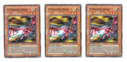 3 Yugioh Y-Dragon Head DP2-EN006 1st Edition Duelist Pack Cards LP - Image 1