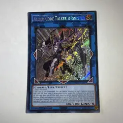 Yugioh TCG Allied Code Talker Ignister ALIN-EN051 Secret Rare 1st Edition - Image 1