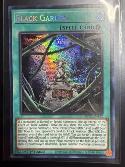 Yugioh Black Garden MP25-EN132 Prismatic Secret Rare 1st Ed NM - Image 3