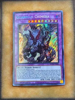 Yugioh Guardian Chimera BACH-EN040 Secret Rare 1st Ed NM - Image 1
