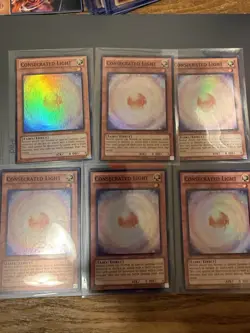 Yu-Gi-Oh Consecrated Light AP04-EN006 Super Rare Played Condition - Image 1
