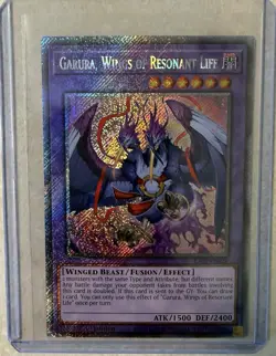 Yugioh Garura, Wings of Resonant Life RA02-EN024 Platinum Secret Rare 1st Ed NM - Image 1