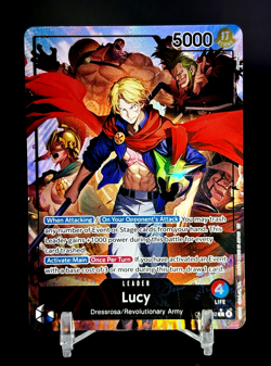 One Piece TCG OP15-002 Lucy Alt Art Leader Adventure on KAMI's Island English - Image 1