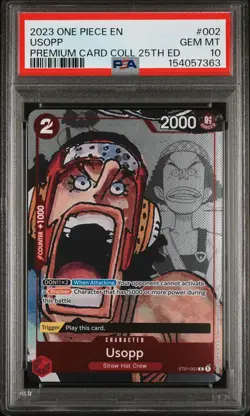 2023 ONE PIECE PREMIUM CARD COLLECTION 25TH EDITION #002 USOPP PSA 10 - Image 1