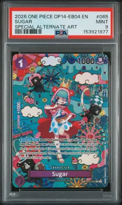 2026 ONE PIECE OP14-EB04-THE AZURE SEA'S SEVEN SPECIAL ALTERNATE ART SUGAR PSA 9 - Image 1