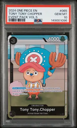 2024 ONE PIECE EVENT PACK VOL.5 #065 TONY TONY CHOPPER PSA 10 - Image 1