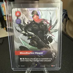 Riftbound Pyke Legend Bloodharbor Ripper Foil Card 228/219 Overnumber - Image 1