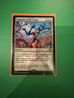 Magic: The Gathering Calamity of the Titans Commander Masters Rare Sorcery 0713 - Image 1