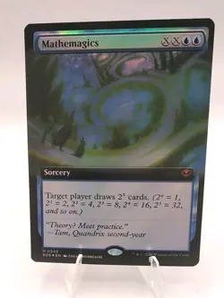 MTG Magic the Gathering - Mathemagics - Borderless Foil - SOS - NM/M - Image 1