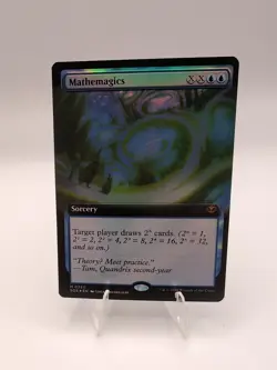 MTG Magic the Gathering - Mathemagics - Borderless Foil - SOS - NM/M - Image 2
