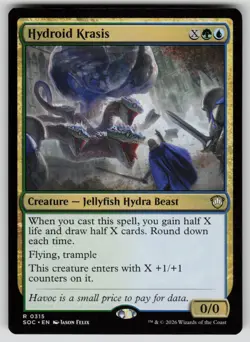 Hydroid Krasis Rare Commander: Secrets of Strixhaven 315 MTG Near Mint 2026 - Image 1