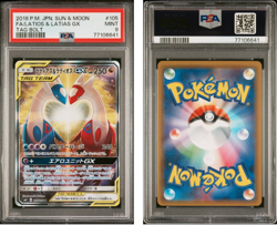 Pokemon Latias & Latios GX Tag Team Full Art 2018 Japanese Tag Bolt #105 PSA 9 - Image 3