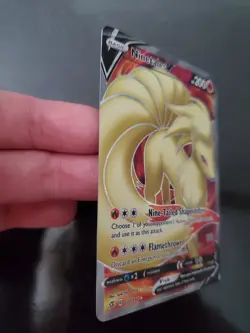 Ninetales V 177/192 Holo Full Art Pokemon TCG Sword Shield Rebel Clash Card NM - Image 3