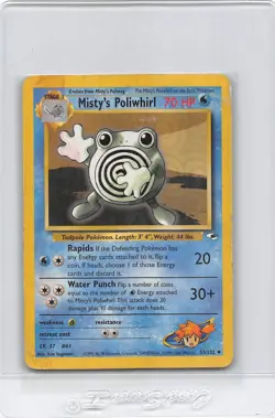 MISTY’S POLIWHIRL 53/132 & HORSEA 86/132 - Gym Heroes - Pokemon Card - LP/HP - Image 1
