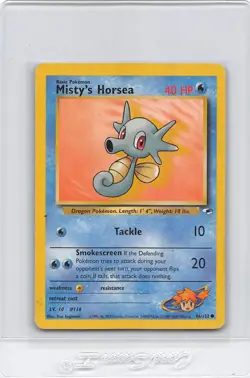 MISTY’S POLIWHIRL 53/132 & HORSEA 86/132 - Gym Heroes - Pokemon Card - LP/HP - Image 3