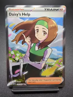 Daisy's Help Full Art Trainer 195/165 Scarlet And Violet 151 Pokemon Card - Image 1