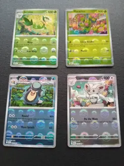 Pokemon TCG Black Bolt Servine Maractus Palpitoad Cinccino (4 Card Pokeball Lot) - Image 1