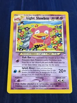 Pokemon Light Slowbro Neo Destiny 51/105 Regular Uncommon English - Image 1