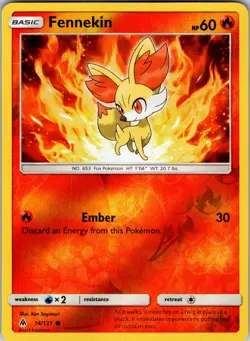 Fennekin (14) 14/131 SM - Forbidden Light Pokemon TCG LP - Image 1
