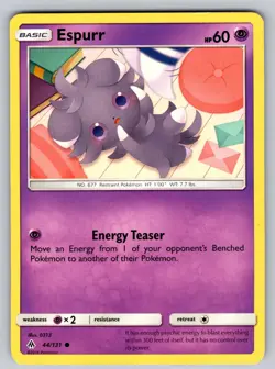 Espurr 44/131 Common Forbidden Light Pokemon Moderately Played - Image 1