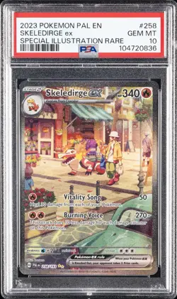 2023 POKEMON PAL EN-PALDEA EVOLVED #258 SKELEDIRGE EX PSA 10 - Image 1