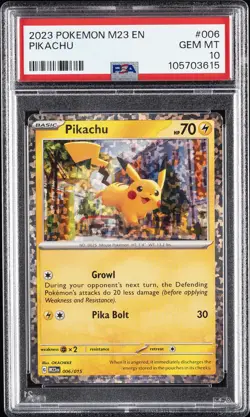 2023 POKEMON M23 EN-MCDONALD'S COLLECTION #006 PIKACHU PSA 10 - Image 1
