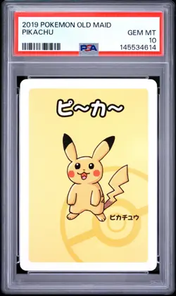 2019 POKEMON OLD MAID PIKACHU PSA 10 - Image 1