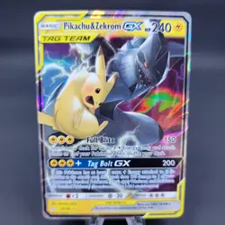 Pokemon TCG Tag Team Pikachu & Zekrom GX 33/181 Team Up Holo - Image 1