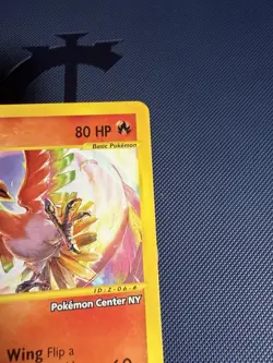 Pokemon TCG Ho-oh 52/52 Promo Regular Pokemon Center NY 80HP Mitsuhiro Arita - Image 3