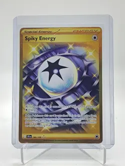 SPIKY ENERGY 2025 POKEMON JOURNEY TOGETHER GOLD HYPER RARE #190/159 Q6973 - Image 1