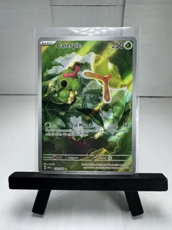 Caterpie 172/165 Illustration Rare Pokemon 151 Near Mint+ - Image 1