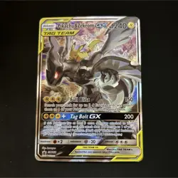 Pikachu & Zekrom GX SM168 TAG TEAM GX Promo Holo 240 HP English Pokemon TCG - Image 1