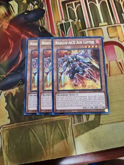 3X Rescue-ACE Air Lifter AMDE-EN002 Rare 1st Edition NM Yugioh - Image 1