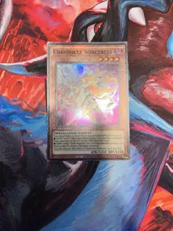 Yugioh! Chronicle Sorceress MZMU-EN032 Super Rare 1st Edition Near Mint - Image 1