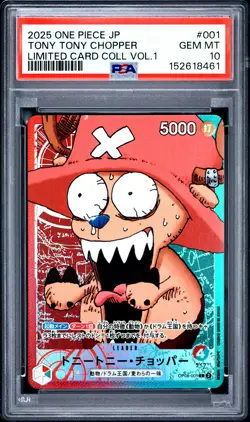 2025 ONE PIECE JAPANESE LIMITED CARD COLLECTION VOL.1 TONY TONY CHOPPER PSA 10 - Image 1