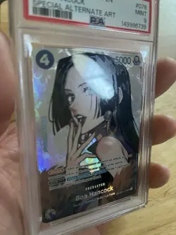 2023 ONE PIECE OP04-KINGDOMS OF INTRIGUE ALTERNATE ART #078 BOA HANCOCK PSA 9 - Image 5
