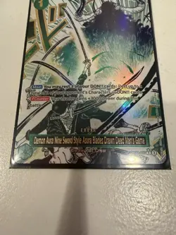 Bandai One Piece Demon Aura Nine Sword Style Asura OP12-037 Foil Event Card - Image 2