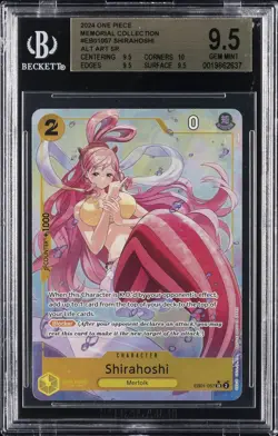 2024 ONE PIECE MEMORIAL COLLECTION ALT ART SUPER RARE SHIRAHOSHI BGS 9.5 - Image 1
