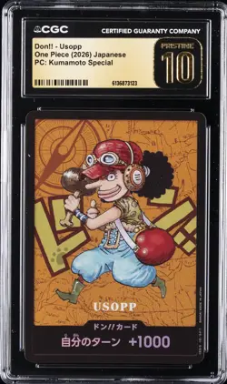 2026 ONE PIECE: JAPANESE PC: KUMAMOTO SPECIAL DON!! - USOPP CGC 10 PRISTINE - Image 1