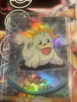 Topps Pokemon Rainbow Foil Card Pristine #86 Seel Blue Label TV Animation - Image 1