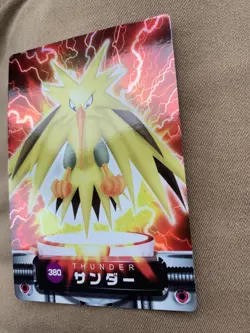 Zapdos Pokemon Zukan Card #380 Holo Nintendo Bandai Japanese 2004 NM - Image 4